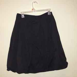 Classic black midi skirt
